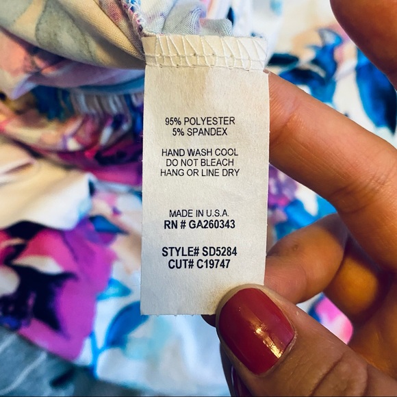 Sweet Lovely By Jen Floral Strapless Maxi Dress - Picture 6 of 7